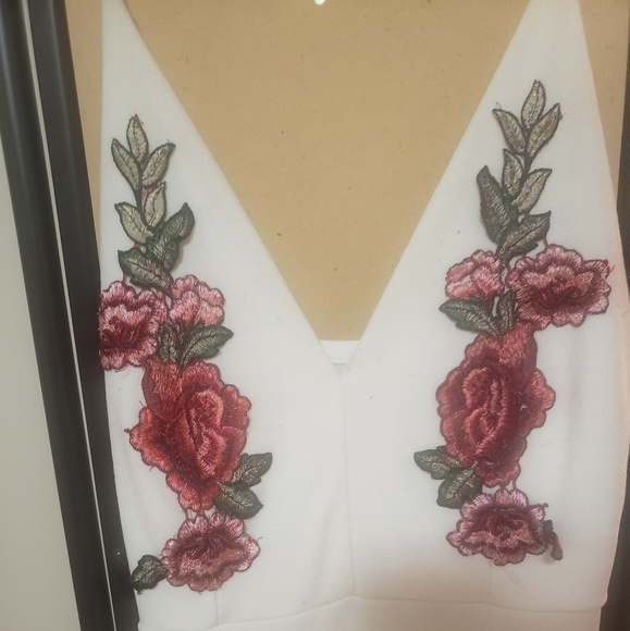 Floral Romper with Maxi skirt Stretchy - Picture 2 of 3